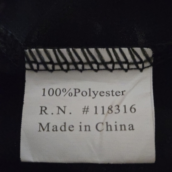 Glam Dollz Blown Away Top Black Silver Polka Dot Sheer Women's Top size XL - Picture 11 of 14